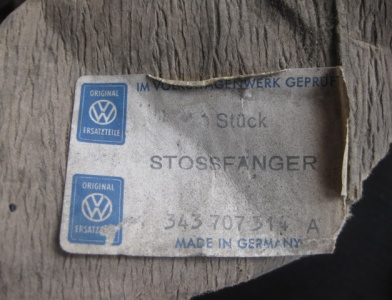 VW  Stossstangenecke 343 707 314 A